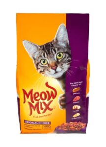 meow mix cat food bag