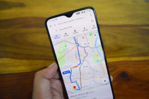 google maps app on phone