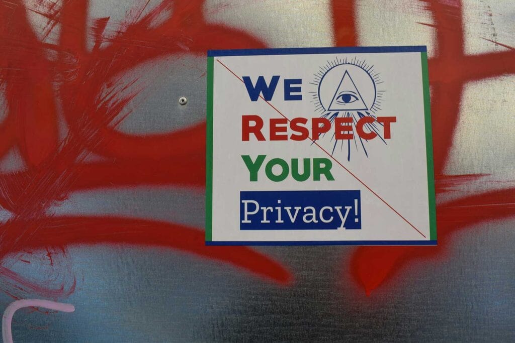 sign - we respect your privacy