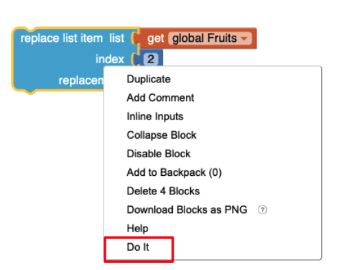 setting a list value with do it