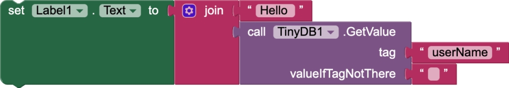 TinyDB.GetValue block