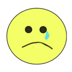 sad face transparent background