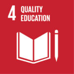 sdg 4, book and pencil icon