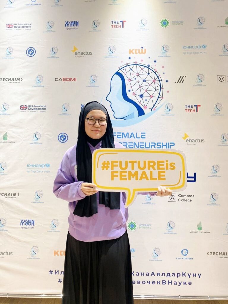 <strong> Cholpon B.</strong></br>Kyrgyzstan</br>I’m passionate about technology, education, and empowering girls to explore their potential in STEM. In my free time, I love drawing, creating meaningful projects, and connecting with inspiring people.