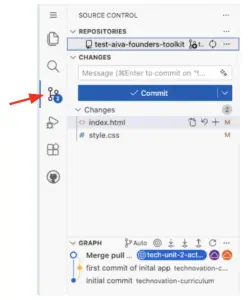 source control feature in codespaces